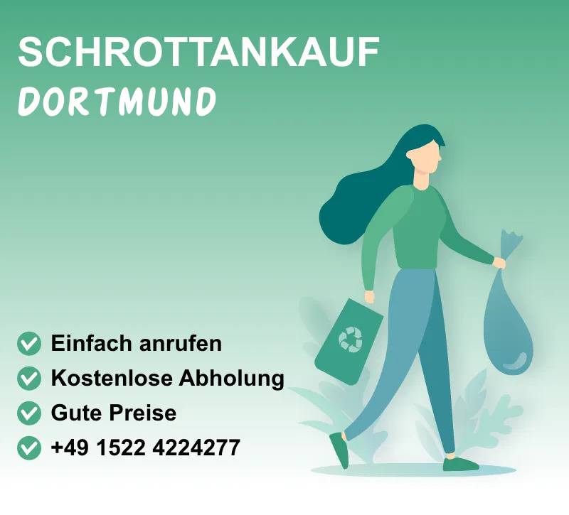 Schrottankauf Dortmund – Zuverlässiger Service zur Abholung und zum Ankauf von Altmetallen wie Kupfer, Messing und Stahl. Nachhaltiges Recycling und faire Preise für Haushalte und Unternehmen